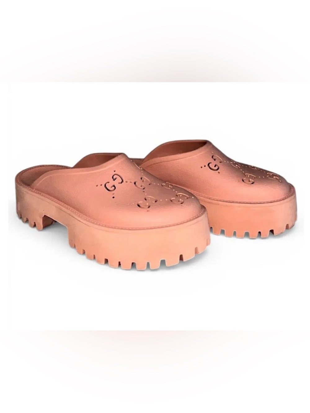 Gucci GG Signature Rubber Mules